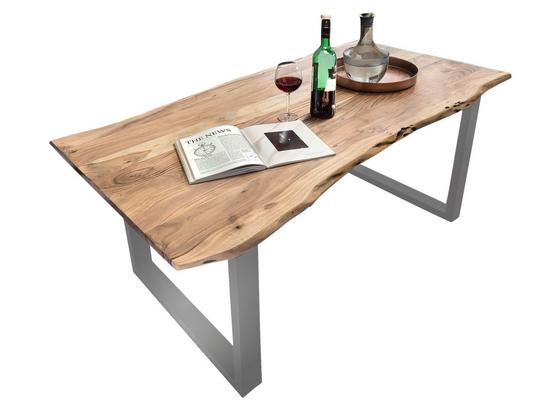 Esstisch B: 160 cm Akaziefarben - Silberfarben/Akaziefarben, Basics, Holz/Metall (160/77/85cm) Esstisch B: 160 cm Akaziefarben - Silberfarben/Akaziefarben, Basics, Holz/Metall (160/77/85cm)