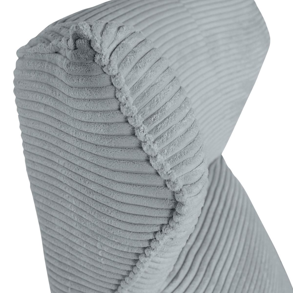 Ohrensessel Lorris - Hellgrau/Schwarz, KONVENTIONELL, Textil (83/110/92cm) - MID.YOU