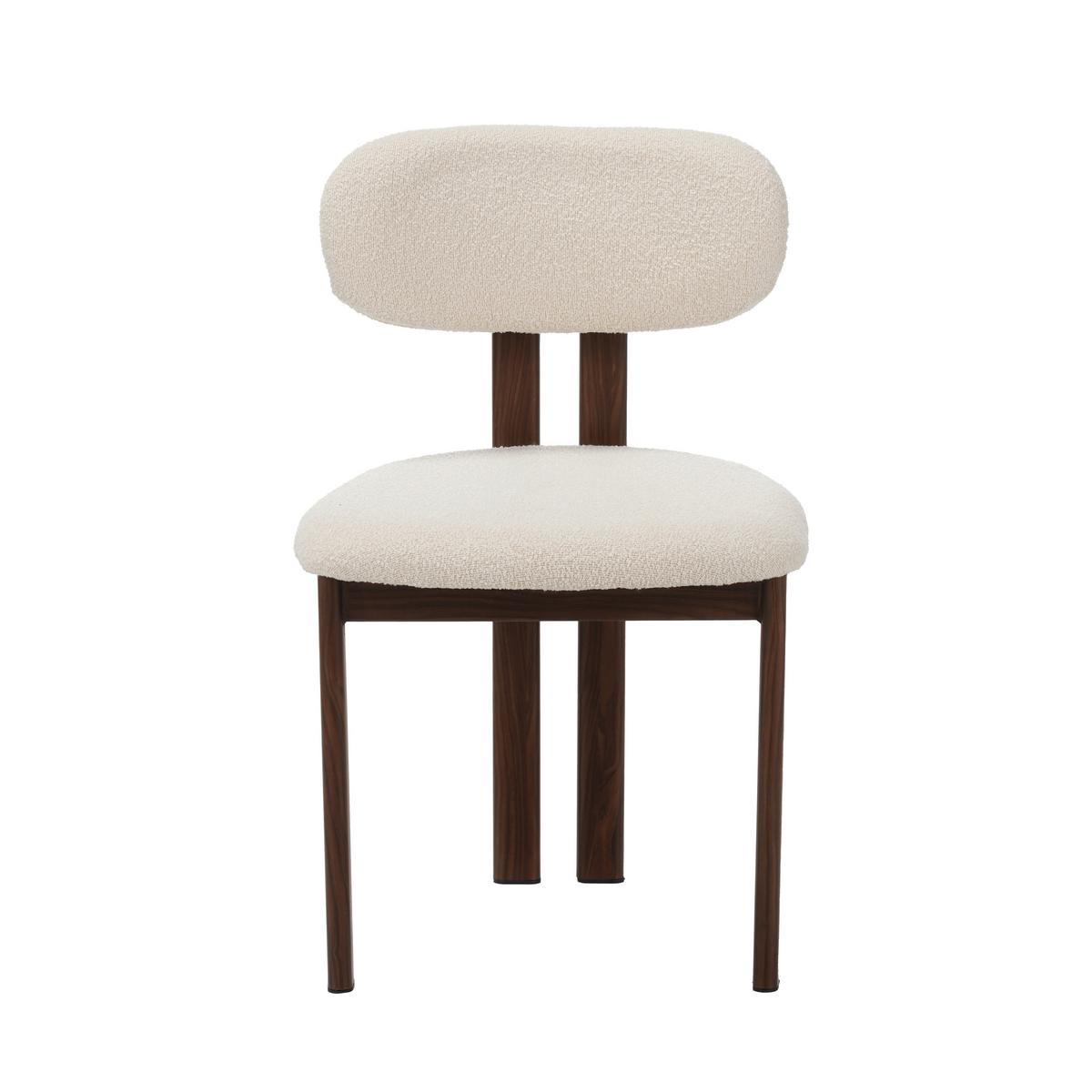 STUHL-SET Elfenbein B: 50cm - Elfenbein, MODERN, Textil/Metall (50/80/52cm) - Livetastic