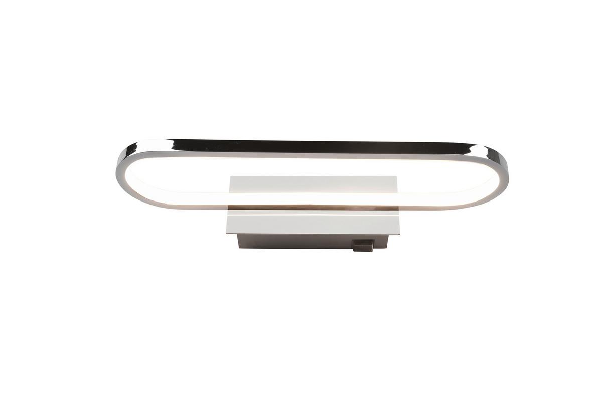 LED-Wandleuchte Gianni, Ip44, 1-Flammig mit Schalter - Chromfarben, Basics, Metall (40/14,8/7,5cm) - Trio Leuchten