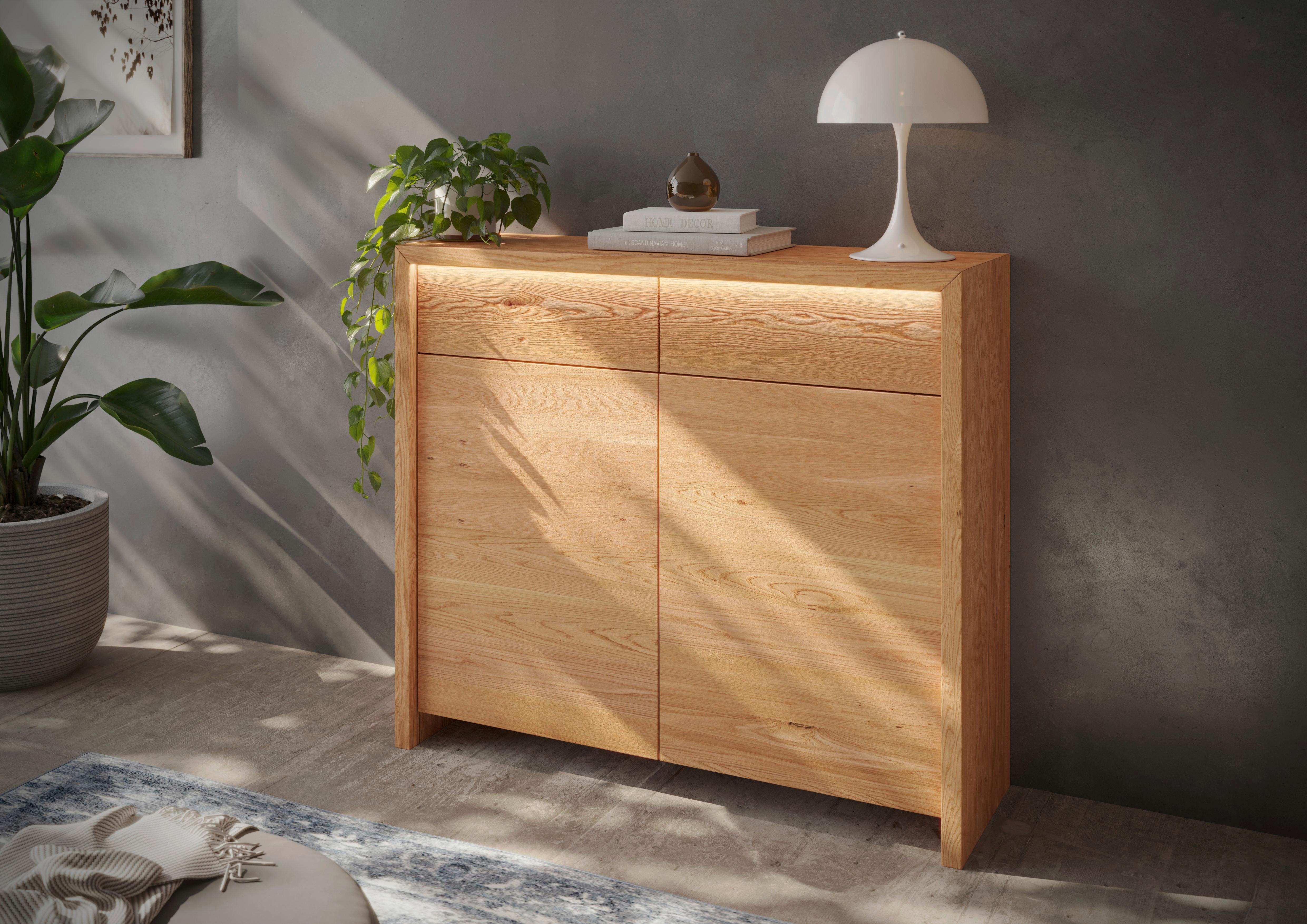 Kommode Farina, Buchefarben B: 120 Cm - Buchefarben, MODERN, Holz (120/108/40cm) - MID.YOU