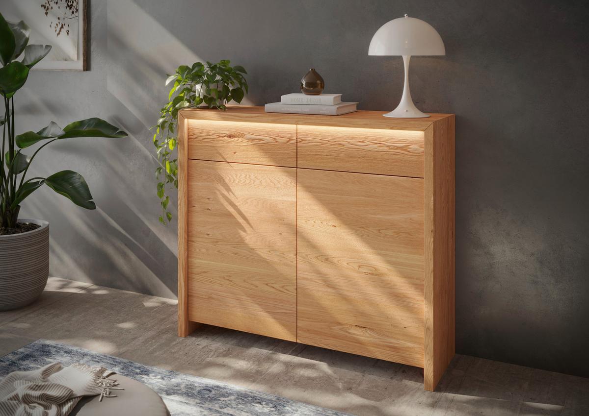 Kommode Farina, Buchefarben B: 120 Cm - Buchefarben, MODERN, Holz (120/108/40cm) - MID.YOU