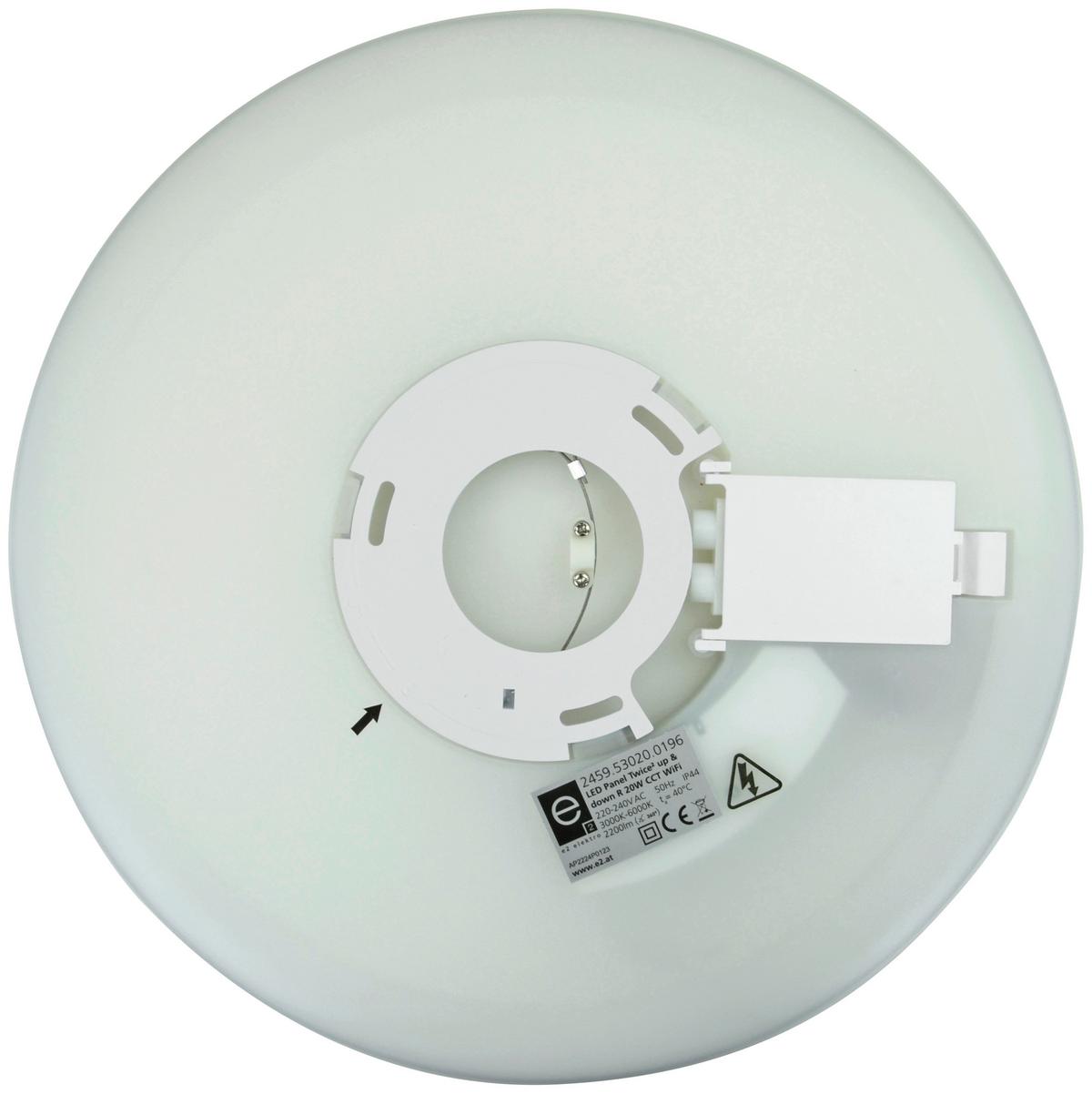 Led-paneel 2459530200196 Twice² - Weiß, Basics, Kunststoff (33/2,5cm)