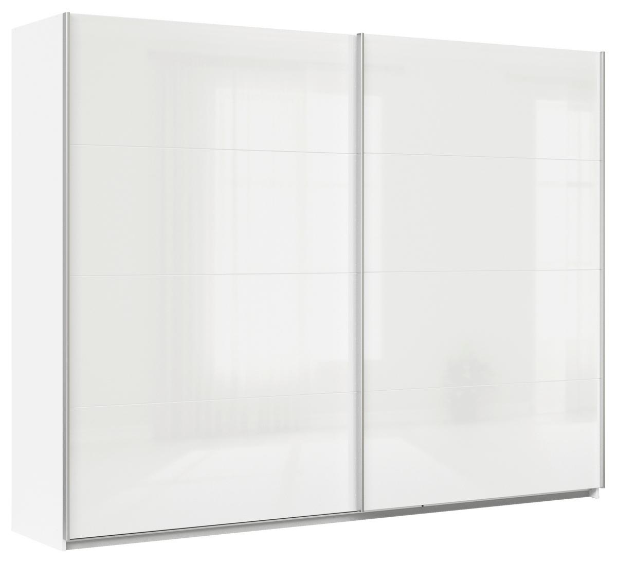 Schwebetürenschrank Feldkirch 271 Normalhöhe - Weiß Hochglanz/Weiß, MODERN, Holzwerkstoff (271/210/62cm)