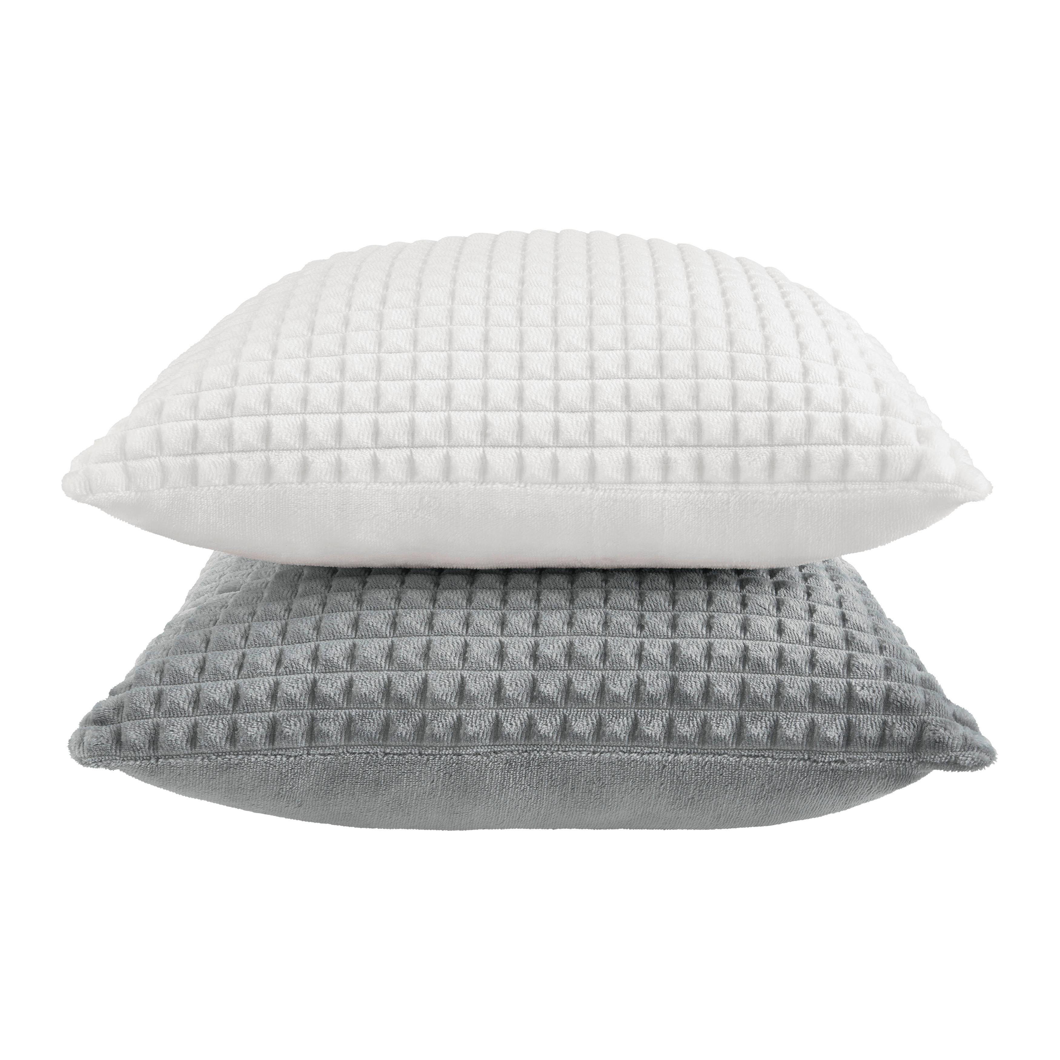 Dekoračný vankúš Mounti, 45/45cm, biela - biela, Modern, textil (45/45cm) - Modern Living