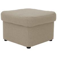 Polsterhocker Papenberg Schlammf. Webstoff H: 40 Cm - Schlammfarben/Schwarz, KONVENTIONELL, Textil (60/40/60cm) - MID.YOU