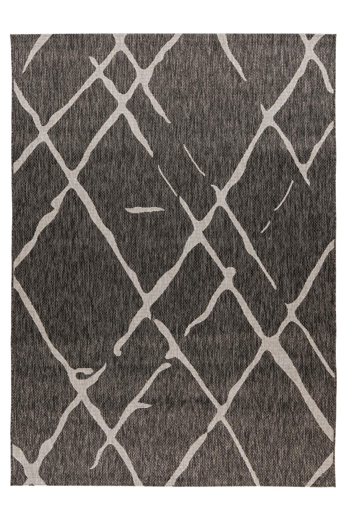 Flachwebteppich My Tallinn 540 - Grau, Design, Textil (80/150cm) - Obsession