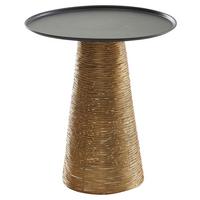 Beistelltisch Rund Metall Wohnling Goldfarben - Goldfarben, Design, Metall (40/40/45cm) - MID.YOU