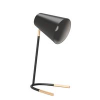 Tischleuchte Amelia Schwarz / Gold - Goldfarben/Schwarz, Basics, Metall (18/40/20cm) - Playboy