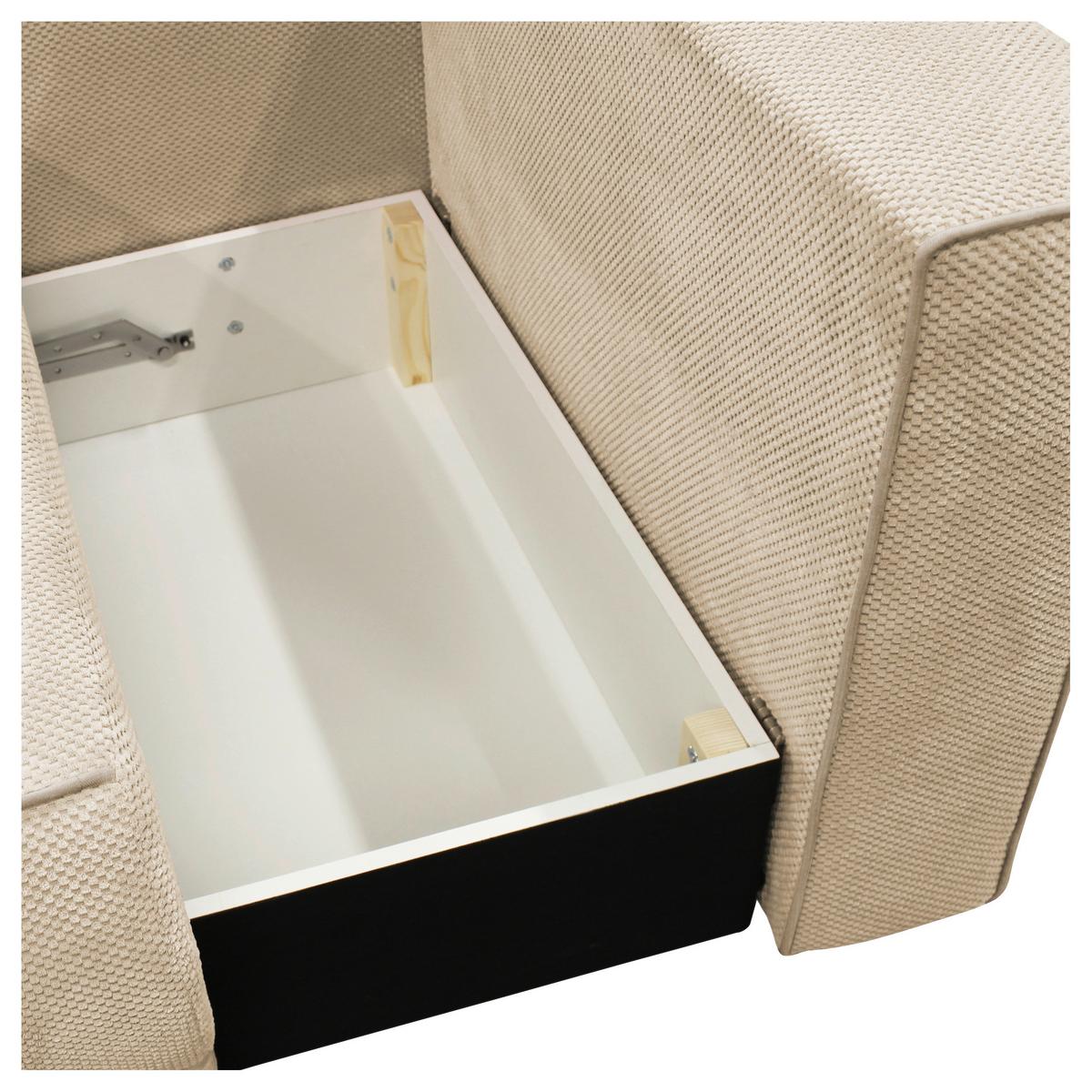 Récamiere Iga Re Creme B: 168 Cm - Creme/Rosa, Design, Textil (168/73/99cm) - MID.YOU