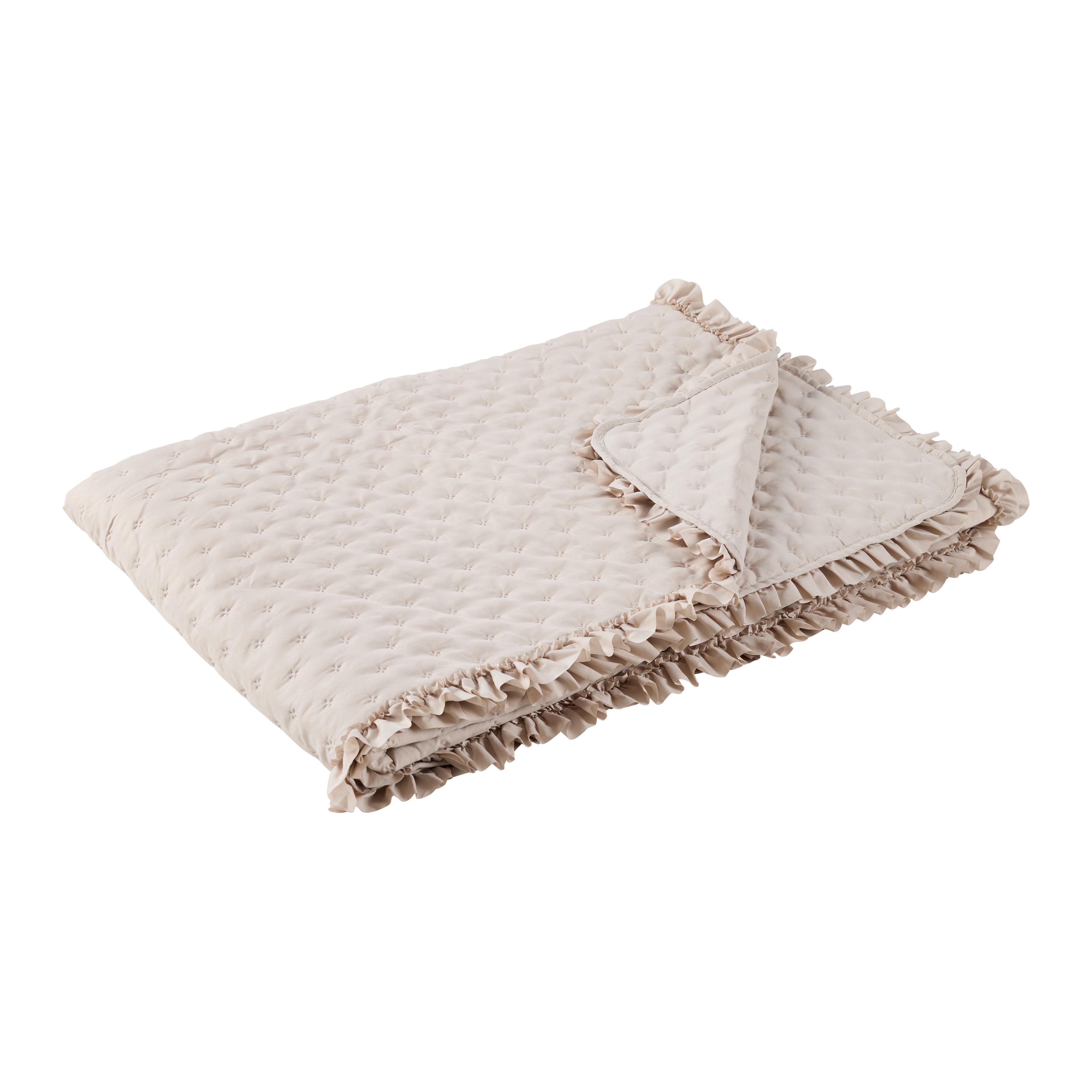 DENNÁ PRIKRÝVKA DAISY - béžová, textil (160/220cm) - Mömax