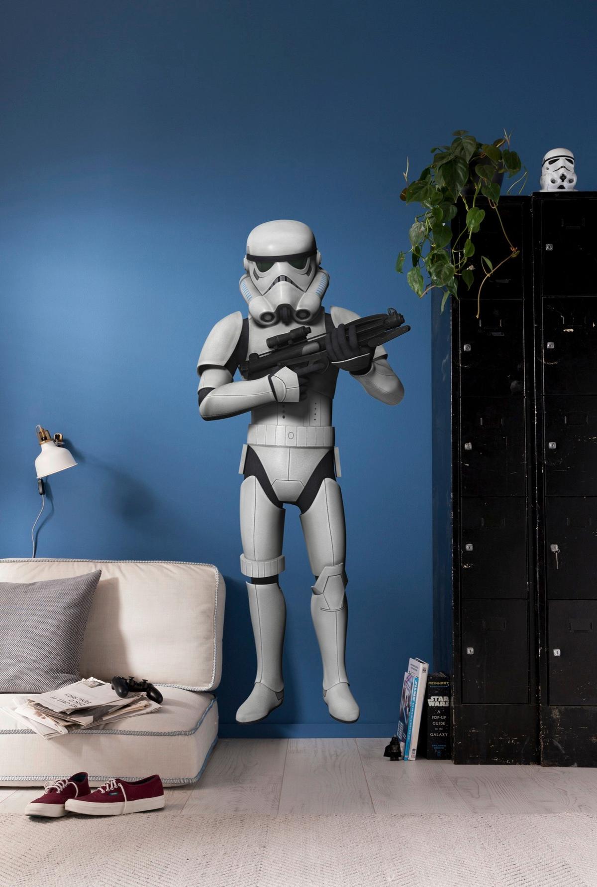 DEKOSTICKER Star Wars - Schwarz/Weiß, LIFESTYLE, Kunststoff (100/70cm)