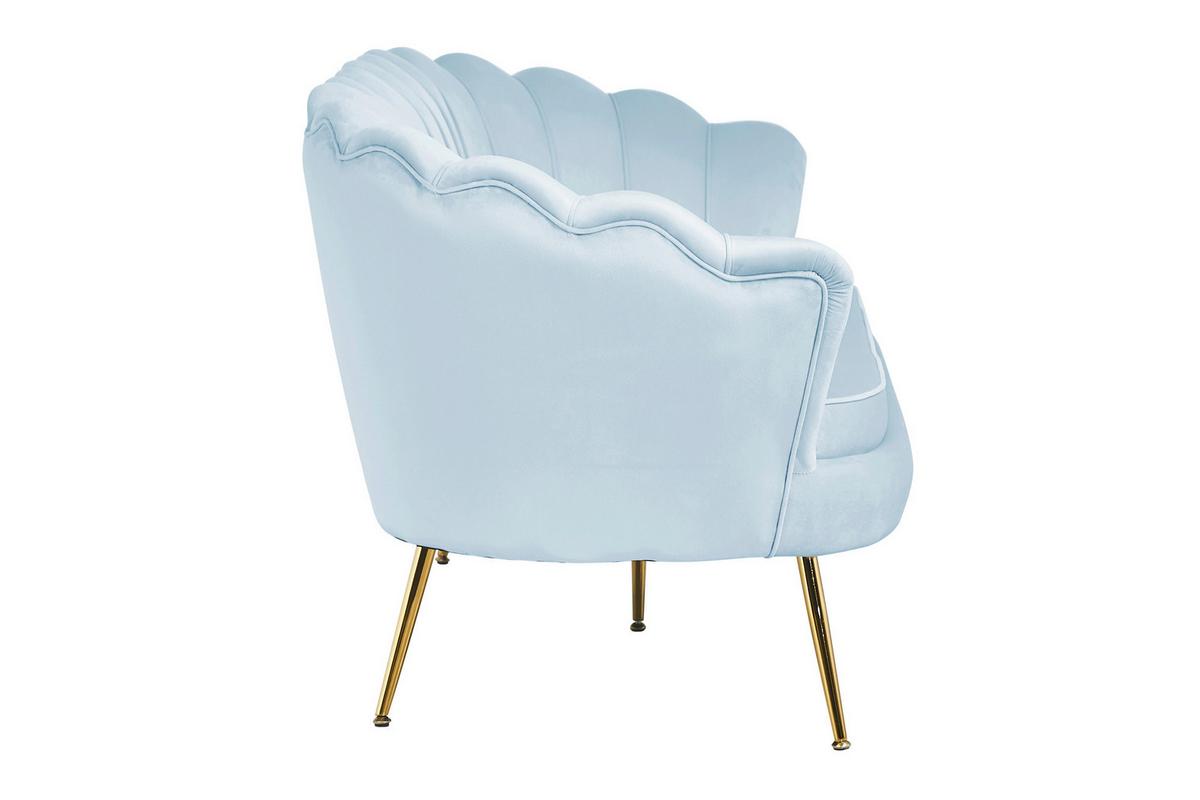 3-sitzer-sofa Hellgrau B: 180 Cm - Goldfarben/Hellgrau, MODERN, Textil (180/78/76cm) - Livetastic