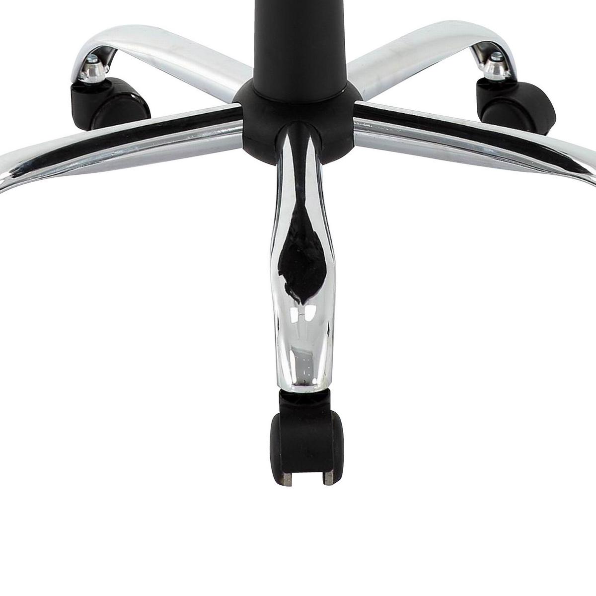 Drehstuhl Alwin mit Armlehnen Hellgrau - Chromfarben/Hellgrau, Design, Kunststoff/Textil (60/109-119/61,5cm) - MID.YOU