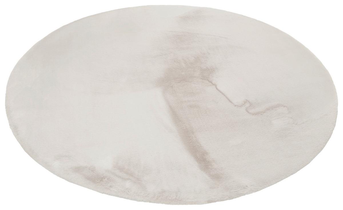 Hochflorteppich Hellgrau Alice Rund Ø 150 Cm - Greige, KONVENTIONELL, Textil (150cm) - Esprit