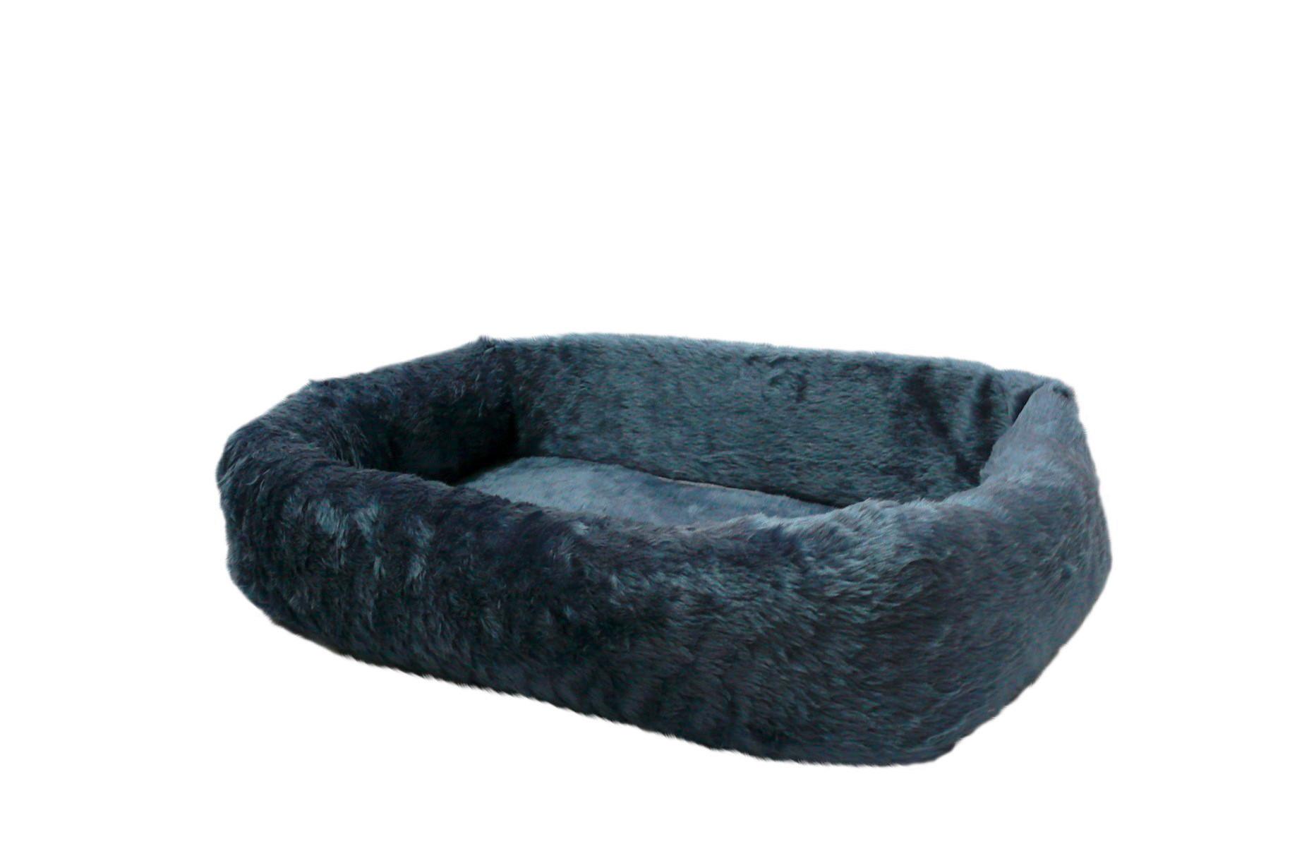 Haustierkissen De Luxe L/b/h: 75x45x17 Cm Dunkelblau - Dunkelblau, KONVENTIONELL, Textil (75/45/17cm)