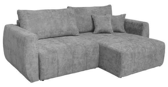 Schlafsofa Bali - Schwarz/Grau, MODERN, Holz/Textil (245/74-90/104cm) - Luca Bessoni