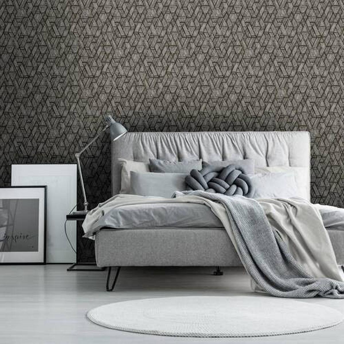 Vliestapete 10043887 - Schwarz/Weiß, Basics, Papier/Kunststoff (52/1005cm)