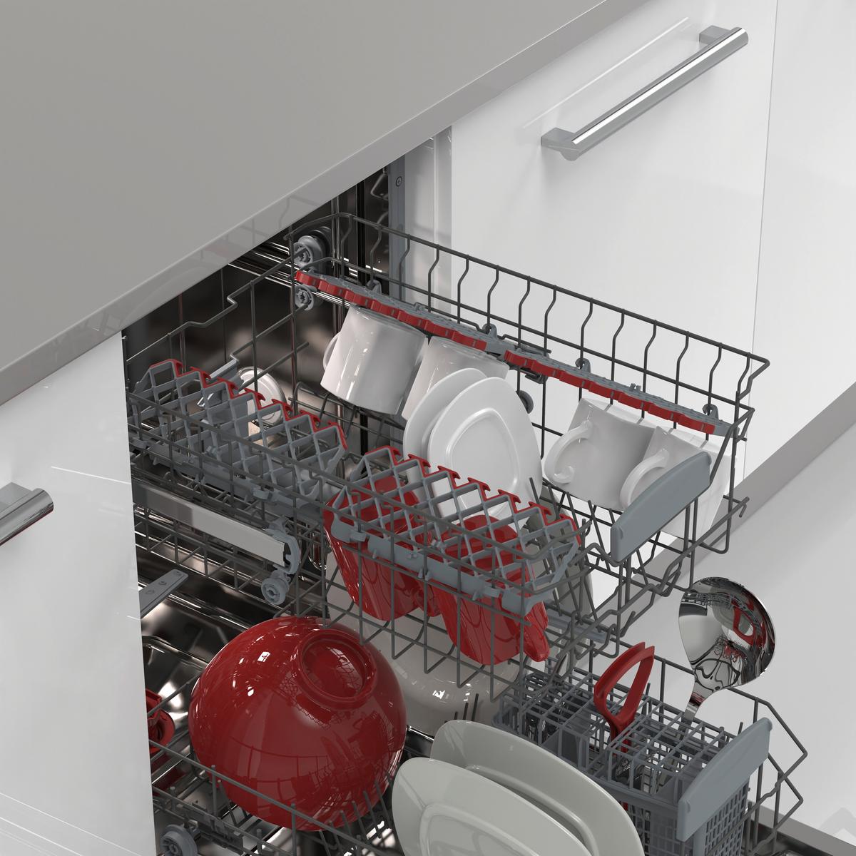 Einbau-geschirrspüler Hf 3c7low B: 45 Cm Vollintegriert - Basics, Kunststoff/Metall (45/82/55cm) - Sharp