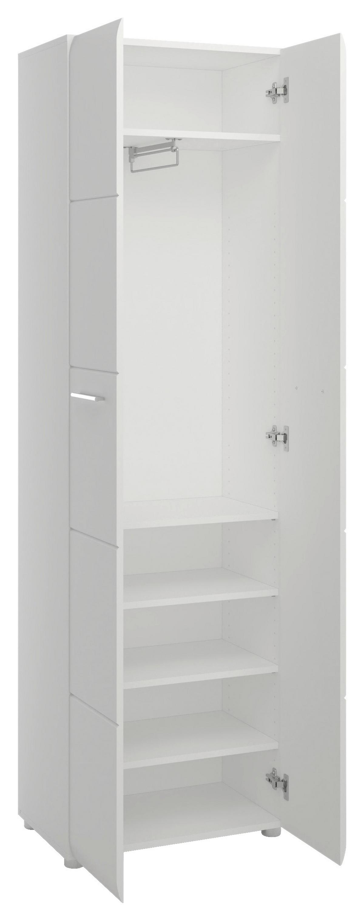 Garderobenschrank Merano Weiß B: 58,9 cm - MODERN, Holzwerkstoff (58,9/197/37cm)