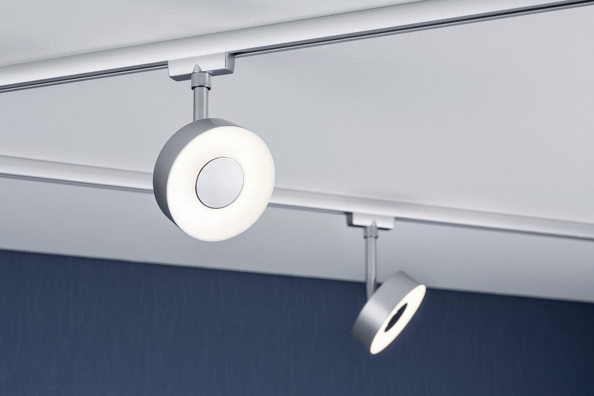Schienensystem Urail Strahler 95271 LED-Spotkopf Schwenkbar - Chromfarben, Basics, Kunststoff/Metall (9,8/14,7/5cm) - Paulmann