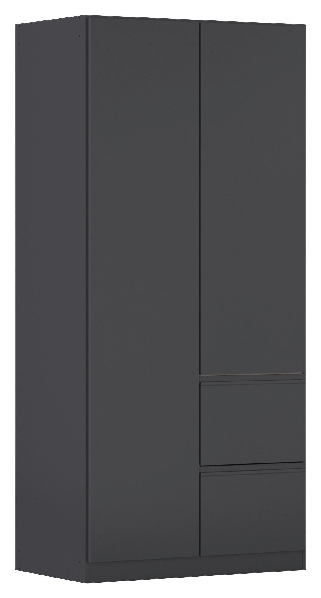 Drehtürenschrank Costa Grau B: 91 cm