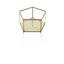 Dekobox Adriana Klar/goldfarben - zlatá/číre, kov/sklo (15,5cm) - Modern Living Dekobox Adriana Klar/goldfarben - zlatá/číre, kov/sklo (15,5cm) - Modern Living