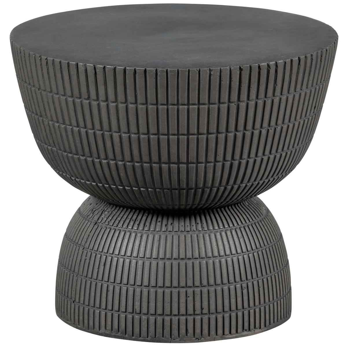 Couchtisch Samson Dunkelbraun D: 40 cm - Dunkelbraun/Braun, Design, Kunststoff (40/40/35cm) - Livetastic