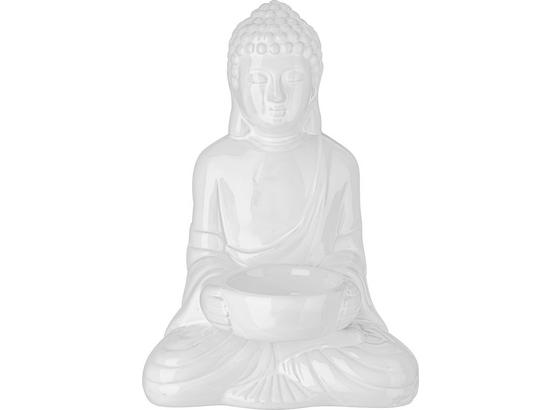 Držiak Na Čajové Sviečky Buddha - biela, Štýlový, keramika (11,6/9/16,7cm) - Mömax modern living Držiak Na Čajové Sviečky Buddha - biela, Štýlový, keramika (11,6/9/16,7cm) - Mömax modern living
