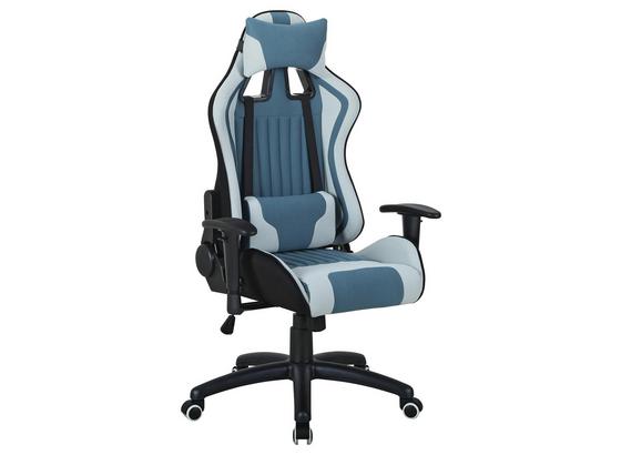 Chefsessel Martin - Blau/Hellgrau, MODERN, Holzwerkstoff/Kunststoff (64/122-132/60cm) Chefsessel Martin - Blau/Hellgrau, MODERN, Holzwerkstoff/Kunststoff (64/122-132/60cm)