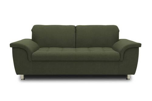 2-sitzer-sofa Kopfteil Verstellbar Franzi Grün - Chromfarben/Grün, KONVENTIONELL, Textil (190/81/105cm) - MID.YOU