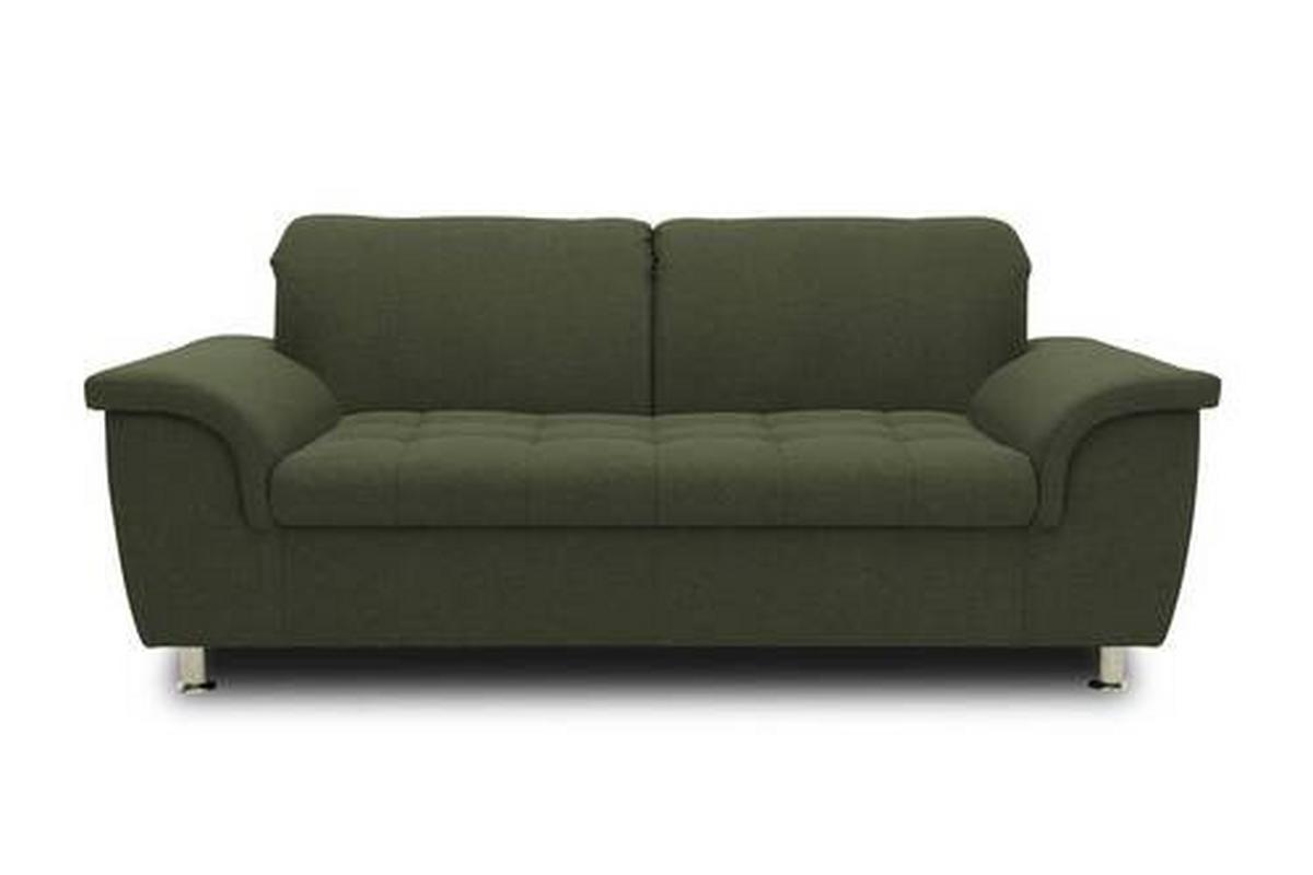 2-sitzer-sofa Kopfteil Verstellbar Franzi Grün - Chromfarben/Grün, KONVENTIONELL, Textil (190/81/105cm) - MID.YOU