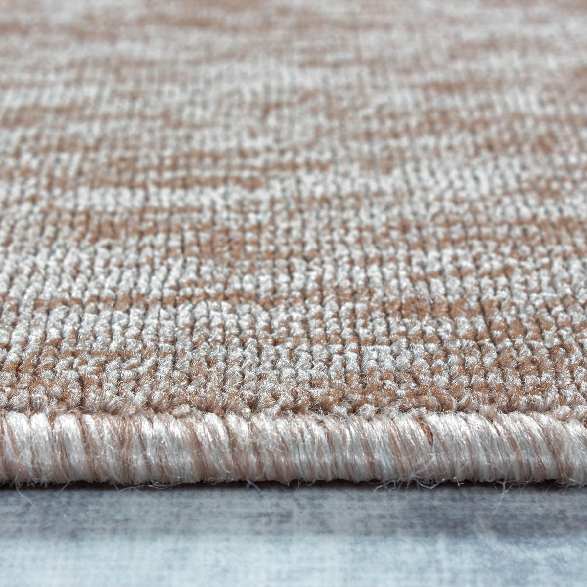 Flachwebteppich Nizza - Beige, Design, Textil (120/120cm) - Novel
