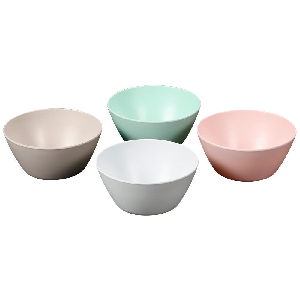 OBSTSCHALE Kunststoff, 4 -Teilig. - Multicolor, Basics, Kunststoff (14,5/6,5cm) - Kesper
