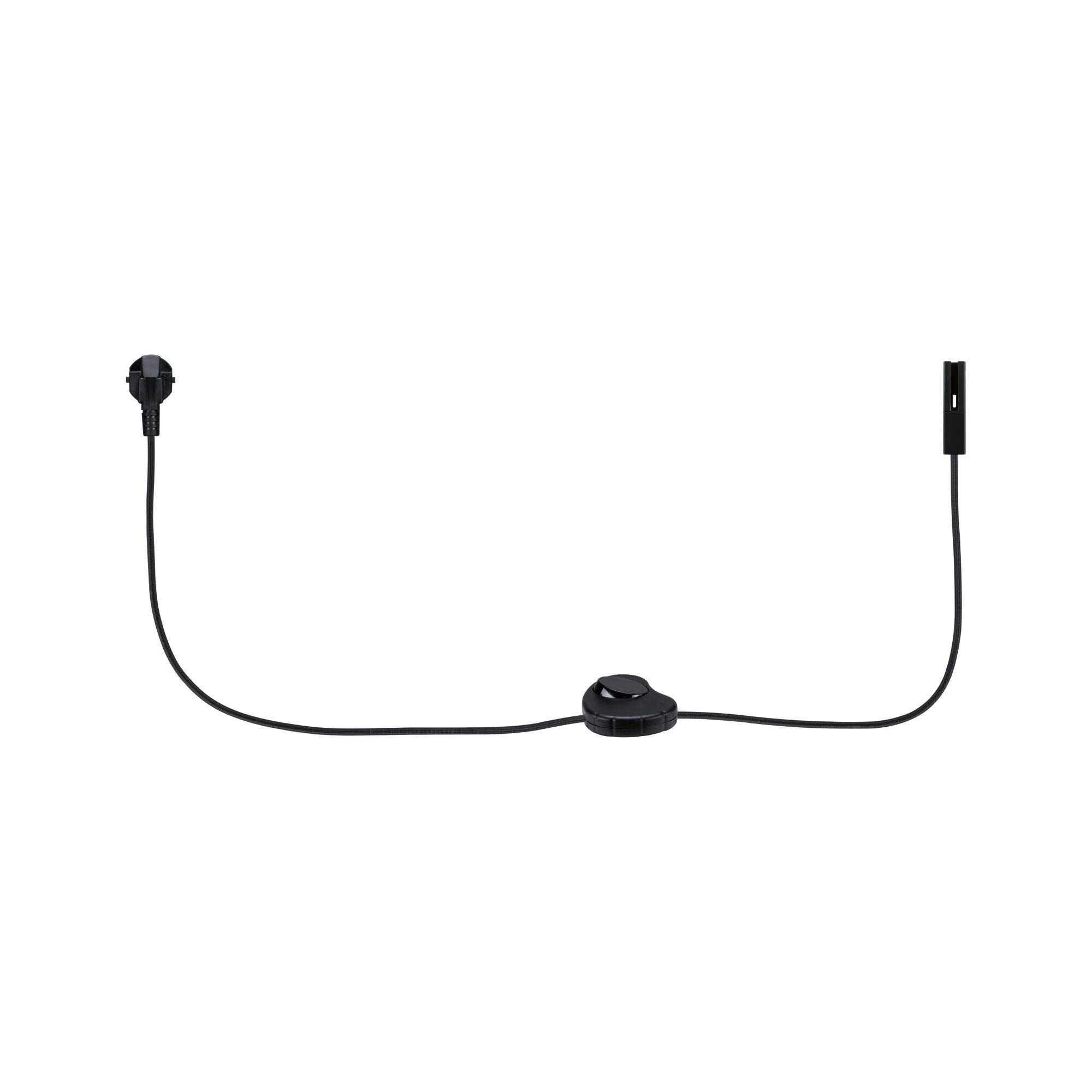 Schinensystem-Einspeiser 95660 Urail Einsp./Schalter - Schwarz, Basics, Kunststoff (200/1,8/1,8cm) - Paulmann