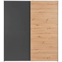 Tolóajtós Szekrény Time 170/190cm - grafitszürke/Artisan tölgy, Basics, faalapú anyag (170/191/59cm) - Best Price