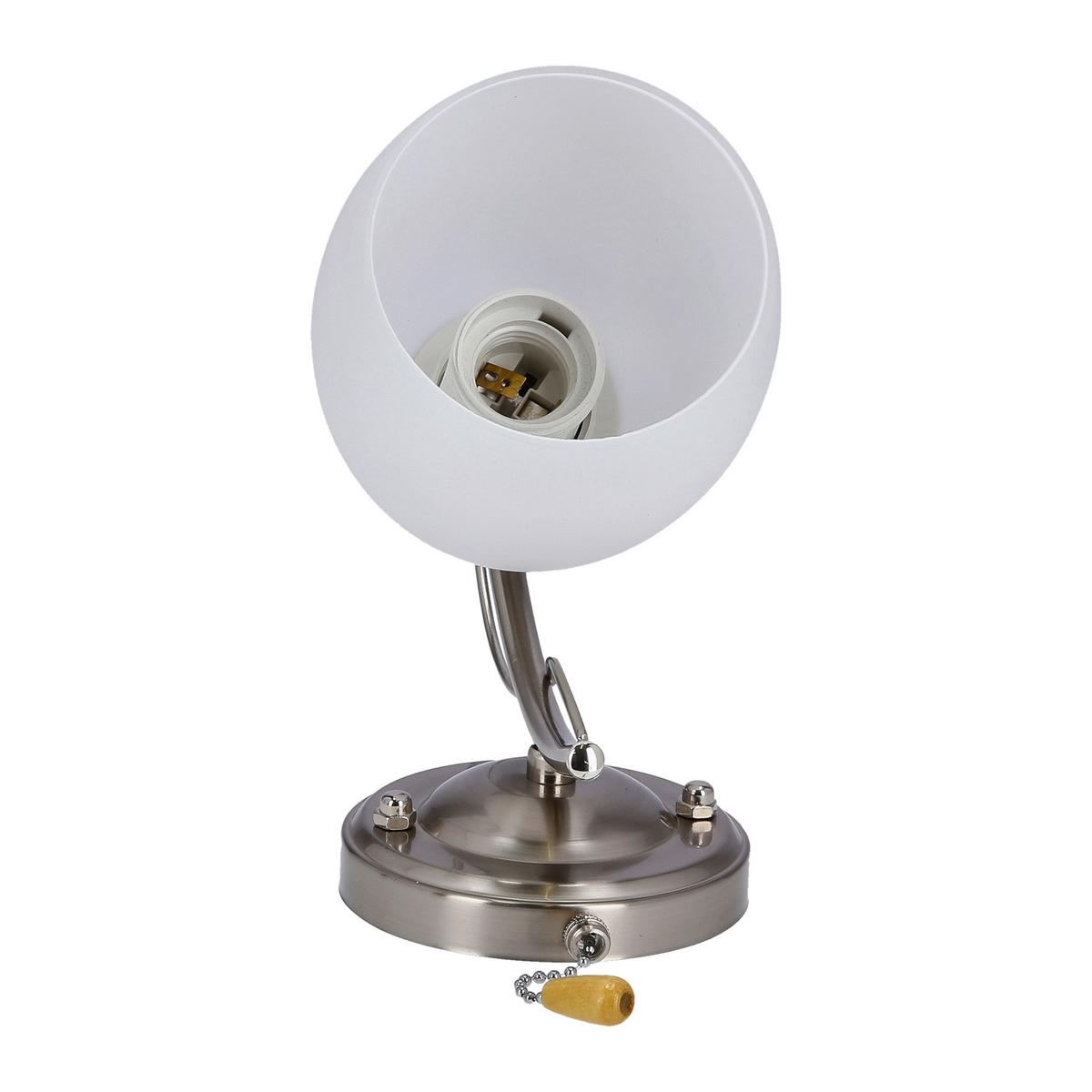 Wandleuchte 21-77028 - Chromfarben/Weiß, KONVENTIONELL, Metall (19/22/12cm)