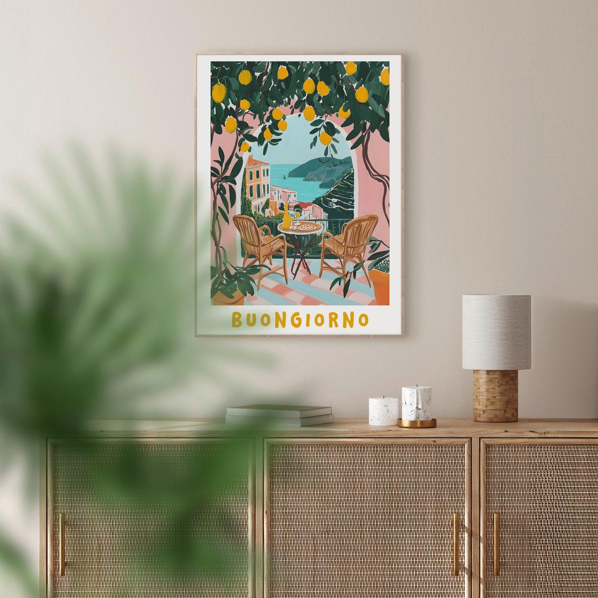 Obraz ELENA - barvy dubu/vícebarevná, Konvenční, kompozitní dřevo/papír (50/70cm) - Mömax