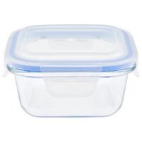 Vorratsdose Kimi - Blau/Klar, Basics, Glas/Kunststoff (11,2/11,2/4,9cm) - James Wood