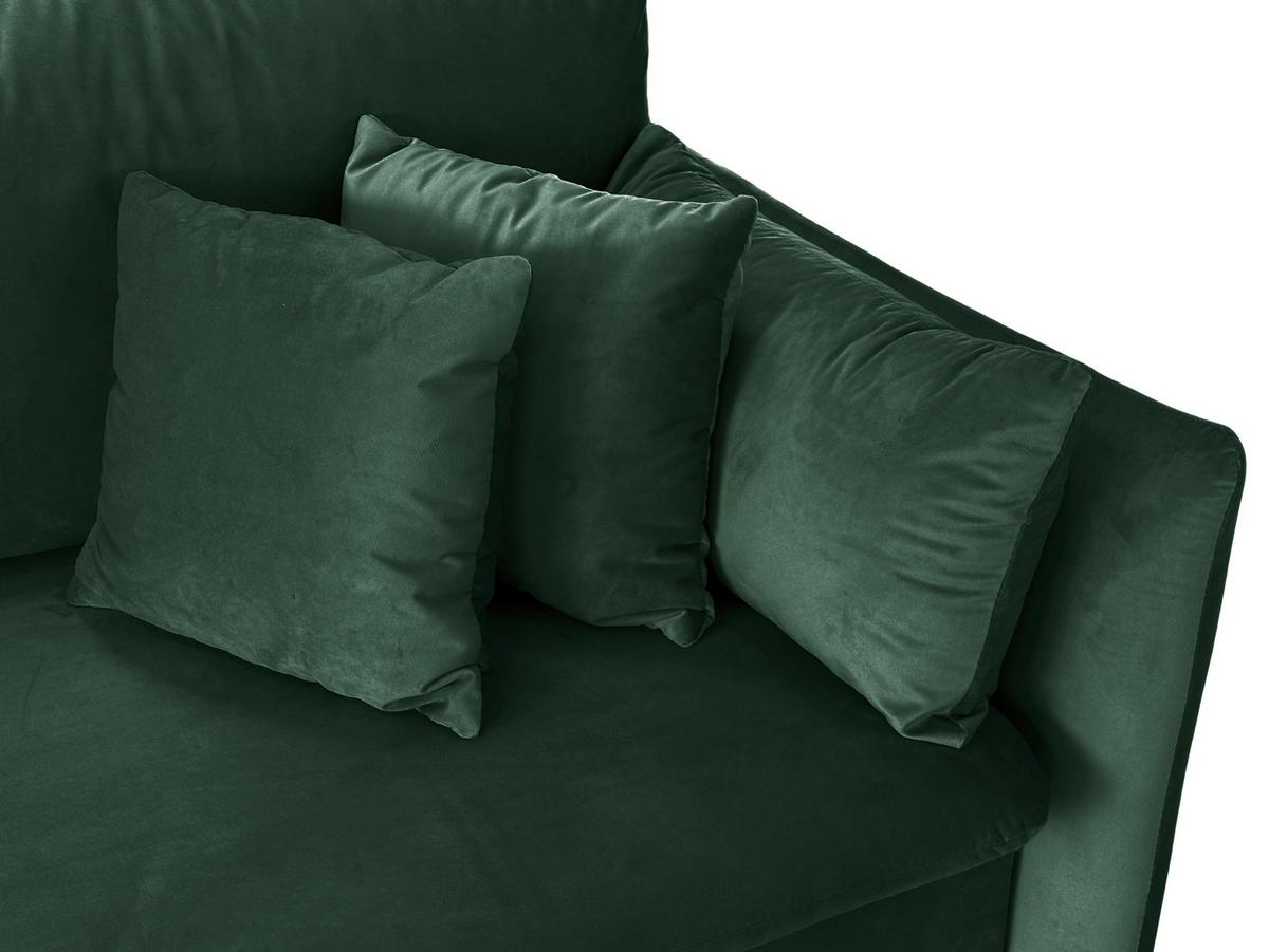 Schlafsofa Mit Bettkasten Orlando Grün B: 220 Cm - Schwarz/Grün, Design, Textil (220/96/102cm) - MID.YOU