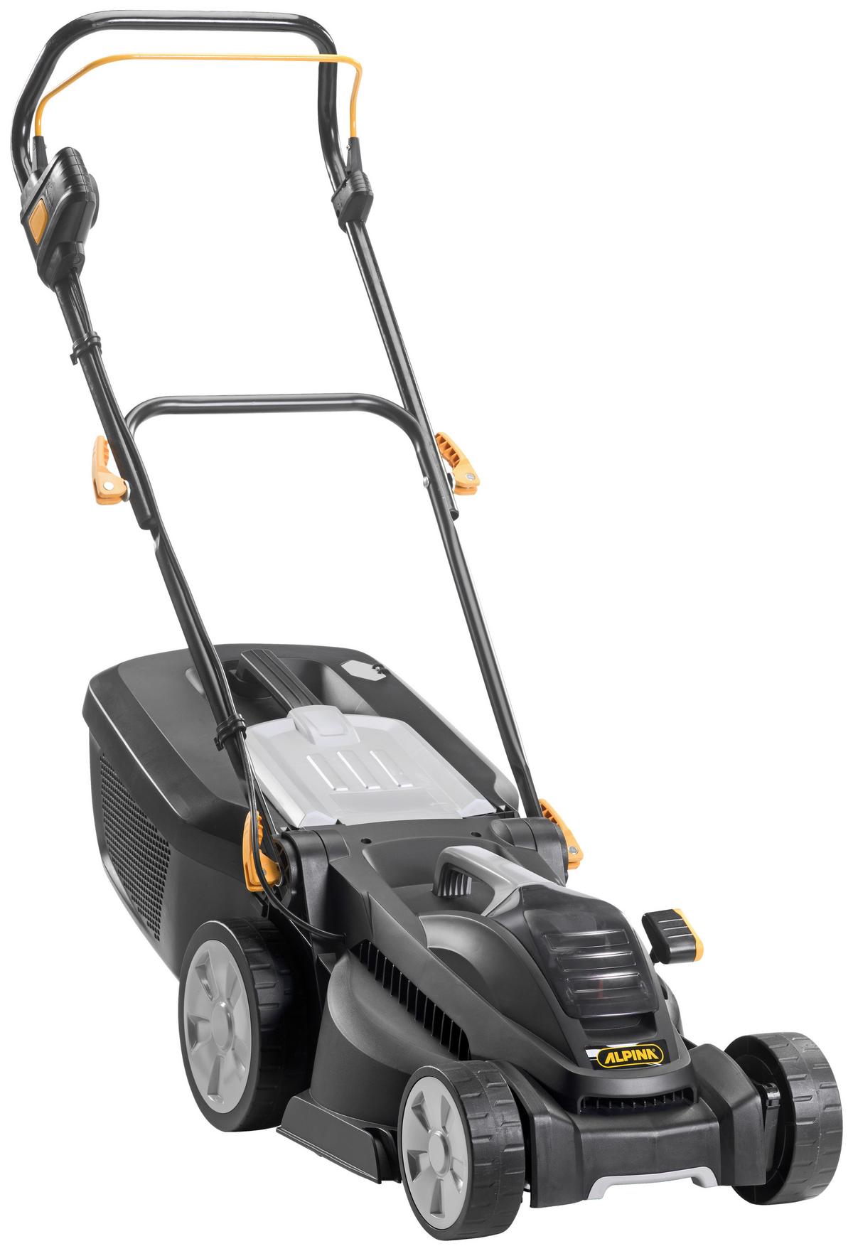 Akku Rasenmäher Schnittbreite 34 cm Geeignet für 200 Qm2 - Schwarz, MODERN, Kunststoff (43,5/103/130cm) - Alpina 5849