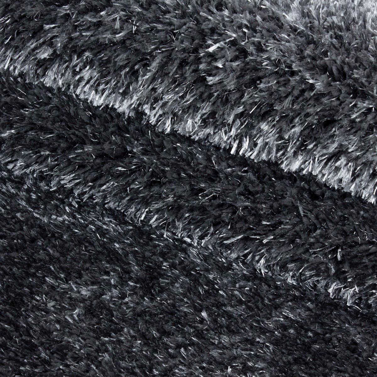Hochflor Teppich Grau Brilliant 80x150 cm - Grau, Basics, Textil (80/150cm)