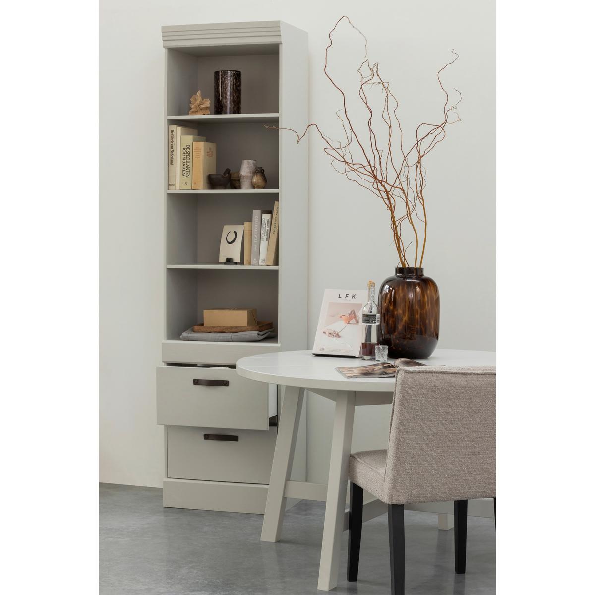 Mehrzweckschrank Bold Weiß B: 54 Cm - Weiß, Design, Holz (54/215/43cm) - Livetastic