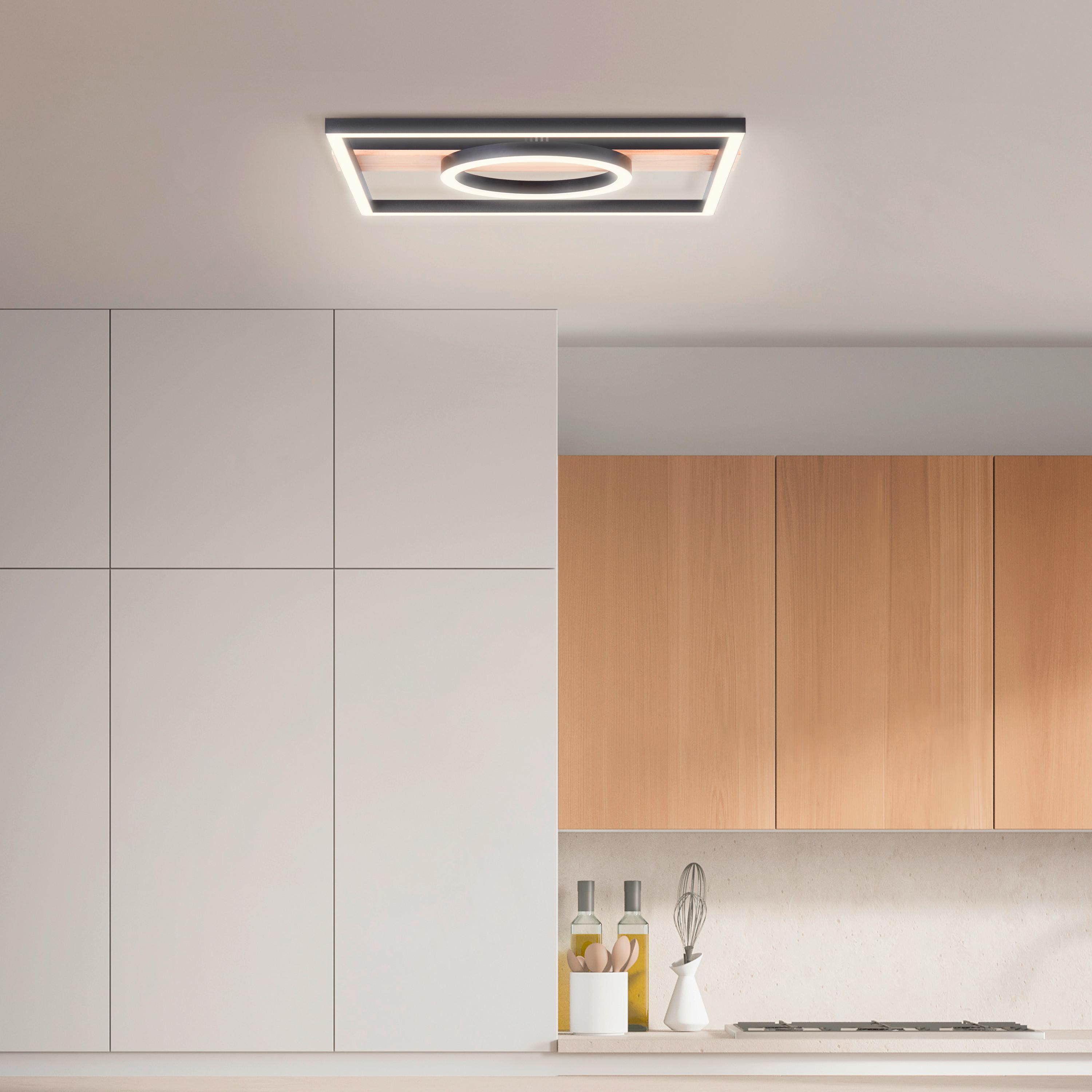 LED-Paneel G99929a76 Maureen - Schwarz/Braun, Design, Holz/Kunststoff (5/42/40cm) - Brilliant
