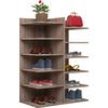 Schuhregale Enosa 12 Schuhpaare Sonoma Eiche H:80cm - Sonoma Eiche, Basics, Holzwerkstoff (60/80/30cm) - MID.YOU