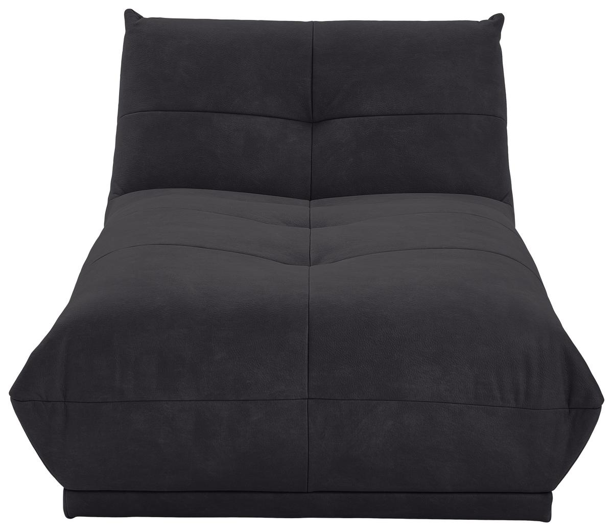 Modul Sofa Giselle Ottomane B: 105 Cm Schwarz - Schwarz, Trend, Textil (105/80/185cm) - Livetastic