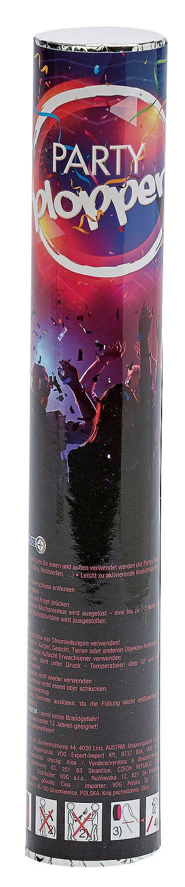 Luftschlange Party-Plopper - Lila, Trend, Kunststoff (25cm)