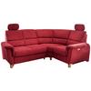 Ecksofa Parole Rot 237x186 Cm - Wildeiche/Rot, KONVENTIONELL, Textil (237/186cm) - Livetastic