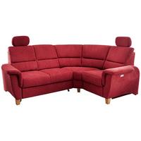 Ecksofa Parole Rot 237x186 cm - Wildeiche/Rot, KONVENTIONELL, Textil (237/186cm) - Livetastic