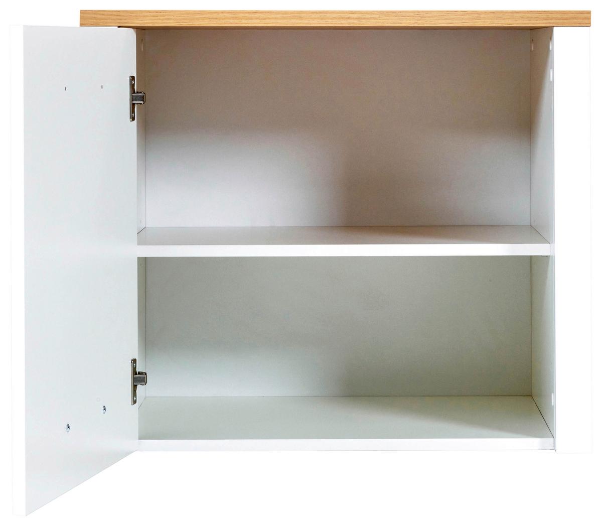 Nastavec na skříň SAN - bílá/barvy stříbra, Moderní, kov/kompozitní dřevo (70/60,5/60cm) - Mömax